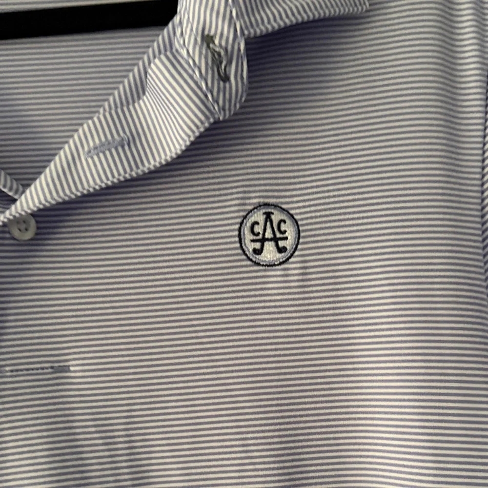 Men's Light Blue Polo Shirt - KJUS - Austin Country Club - Picture 3 of 5